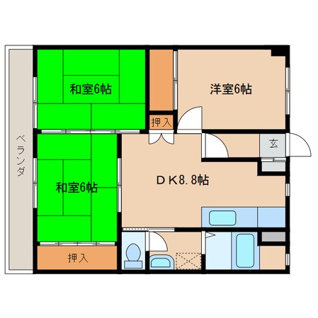 前田マンションの物件間取画像